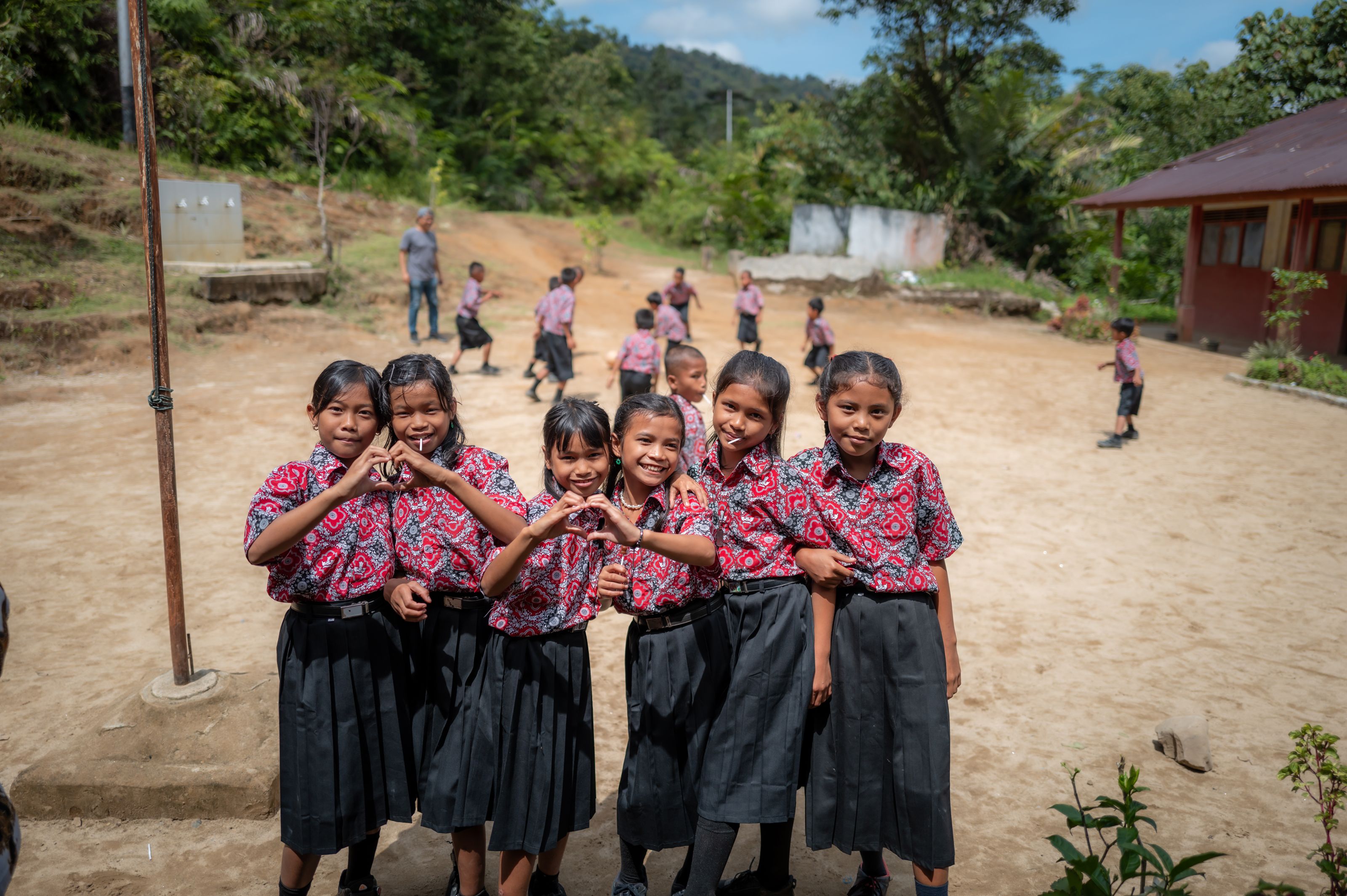 School girls in Indonesia